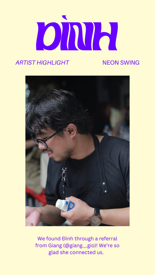 Neon Swing Design Process with Đình Nguyễn