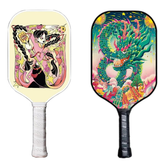 Pickleball Doubles Bundle. Year of the Dragon and Free Flow Ao Dai Pickleball Paddles